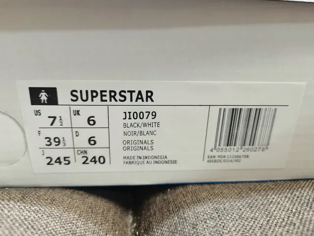 Adidas Superstar Black and White Lifestyle Sneakers 2