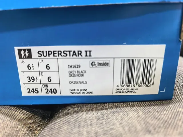 Adidas Superstar Gray and Black Lifestyle Sneakers 2
