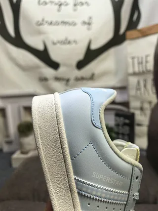 Adidas Superstar Light Blue Lifestyle Sneakers 3