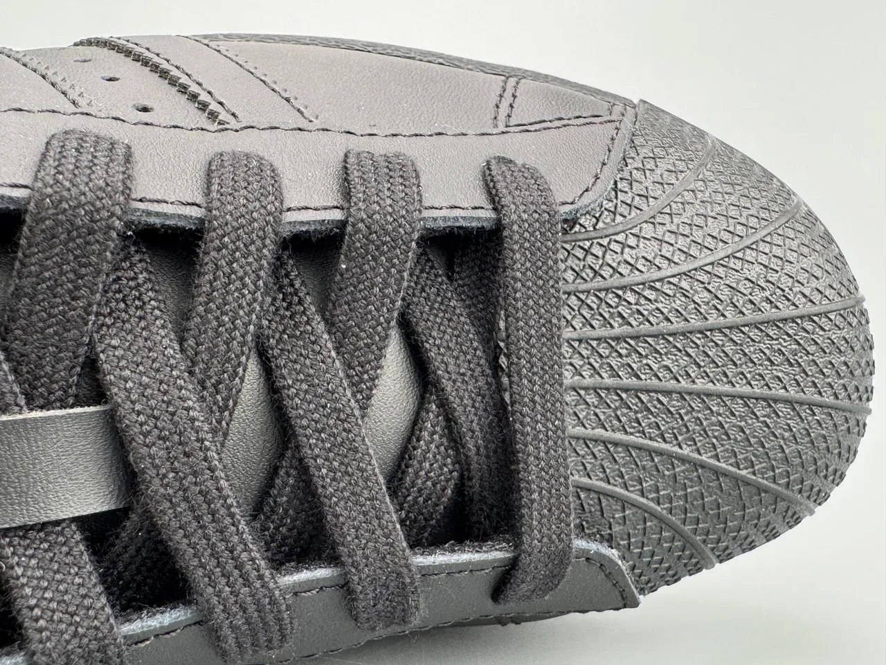 Adidas Superstar Monochrome Black Lifestyle Sneakers 2