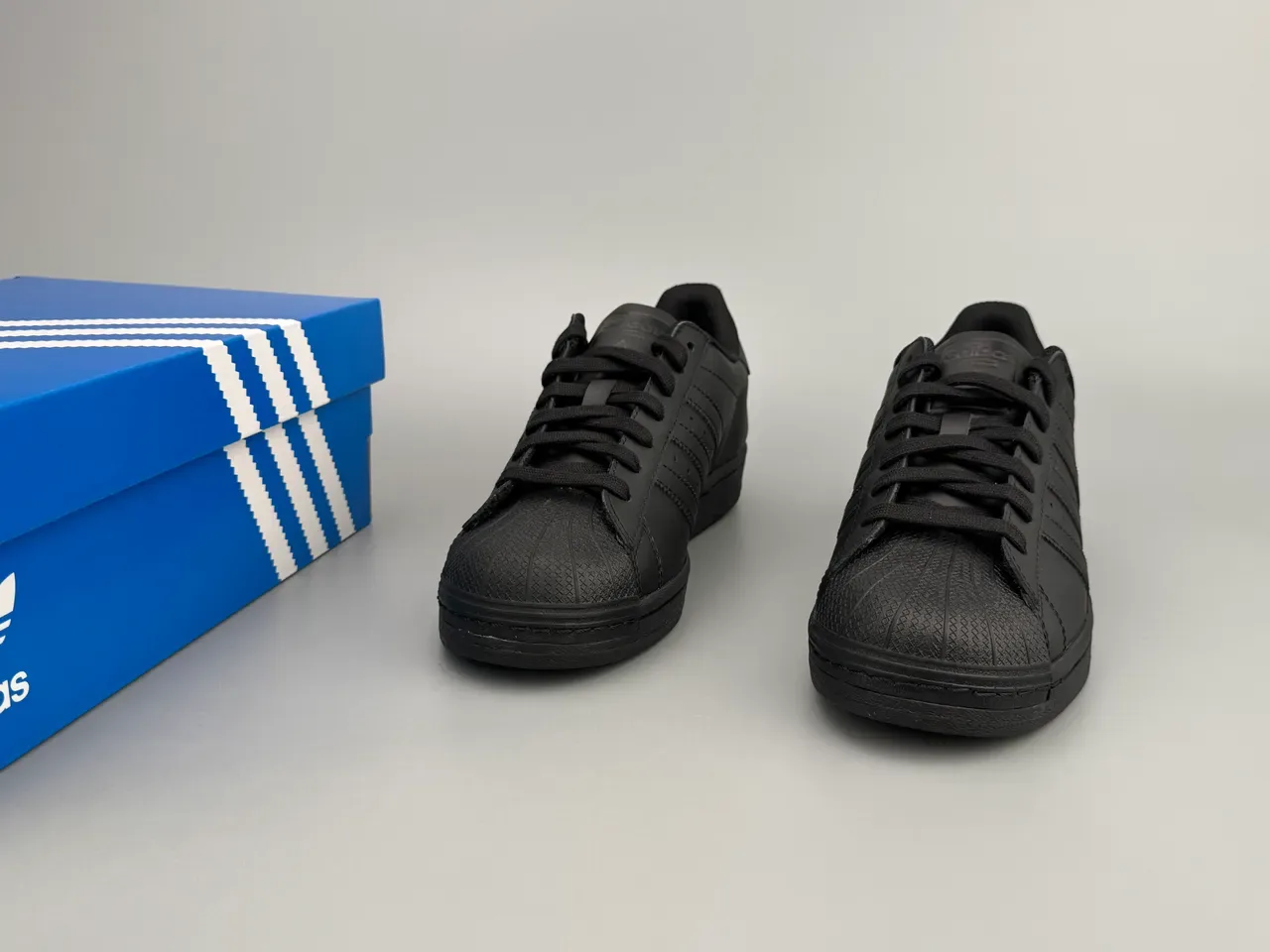 Adidas Superstar Monochrome Black Lifestyle Sneakers 3