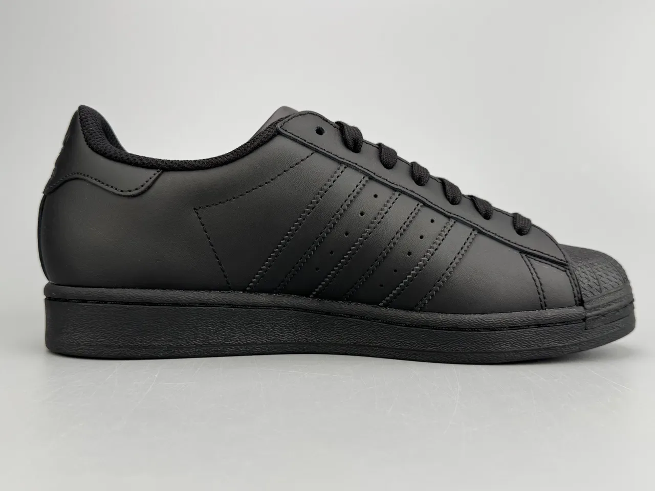 Adidas Superstar Monochrome Black Lifestyle Sneakers 10