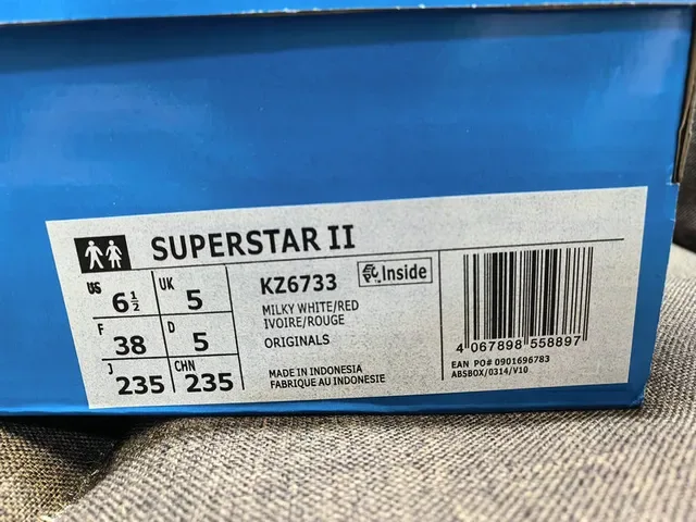 Adidas Superstar Off-White and Burgundy Lifestyle Sneakers 2