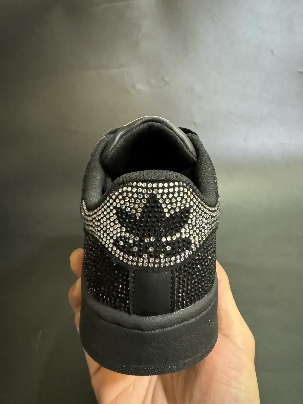 Adidas Superstar Rhinestone-Embellished Black Lifestyle Sneakers 8