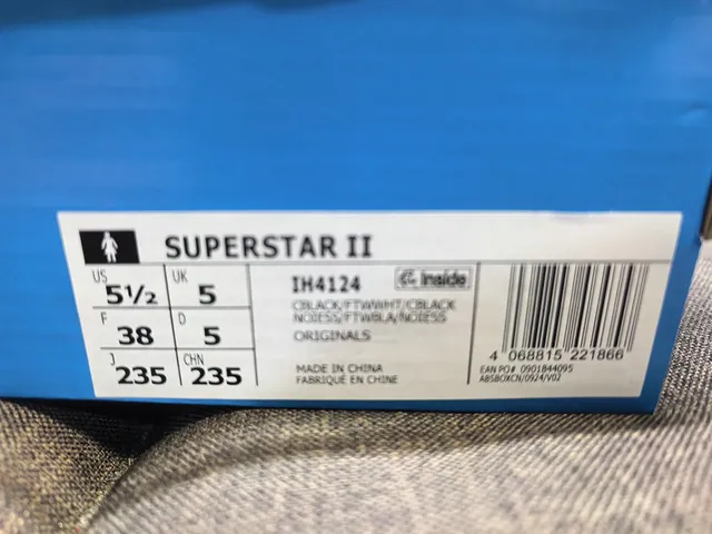 Adidas Superstar Star-Embroidered Black and Cream Lifestyle Sneakers 2