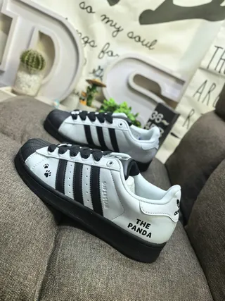 Adidas Superstar The Panda White Black Lifestyle Sneakers 7