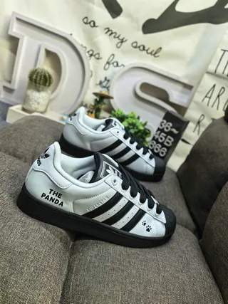 Adidas Superstar The Panda White Black Lifestyle Sneakers 9