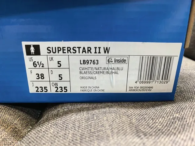 Adidas Superstar White Blue Shell-Toe Three-Stripe Lifestyle Sneakers 2