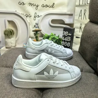 Adidas Superstar White Translucent Side Panel Lifestyle Sneakers
