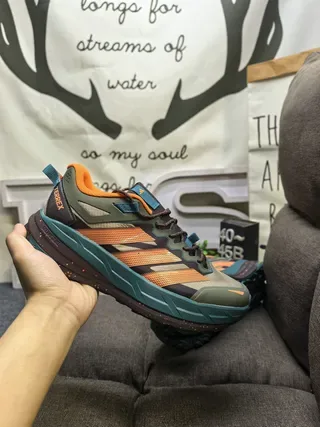 Adidas Terrex Agravic Flow Light Gray Gold Orange Lifestyle Sneakers 15