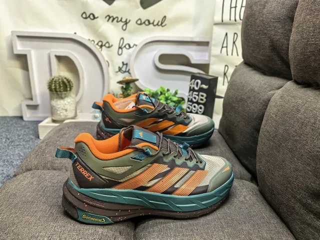 Adidas Terrex Agravic Flow Light Gray Gold Orange Lifestyle Sneakers 21
