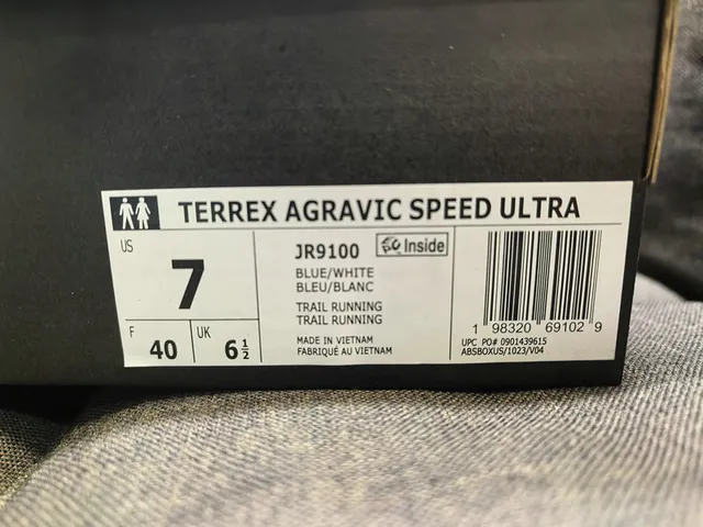 Adidas Terrex Blue and Lime Green Running Shoes 22