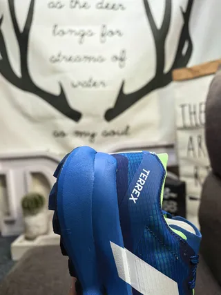 Adidas Terrex Blue and Lime Green Running Shoes 23