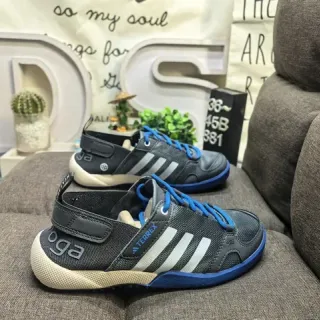 Adidas Terrex Gray Blue Mesh Upper Laces Sneakers
