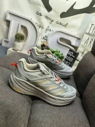 Adidas Terrex Gray White Lightweight Trail Runner Mesh And Synthetic Overlay Upper Running Shoes 9