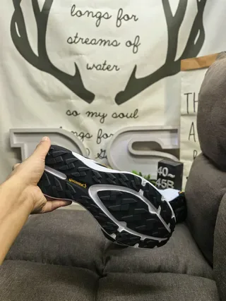 Adidas Terrex Gray White Lightweight Trail Runner Mesh And Synthetic Overlay Upper Running Shoes 24