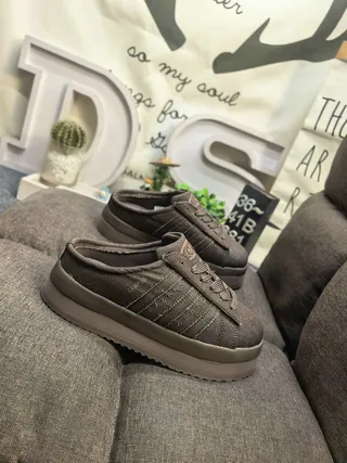 Adidas Three-Stripe Mule Platform Lifestyle Sneakers 9