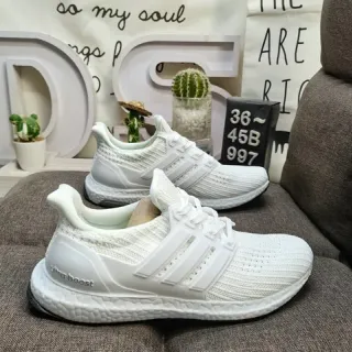 Adidas Ultraboost White Knit Lifestyle Sneakers