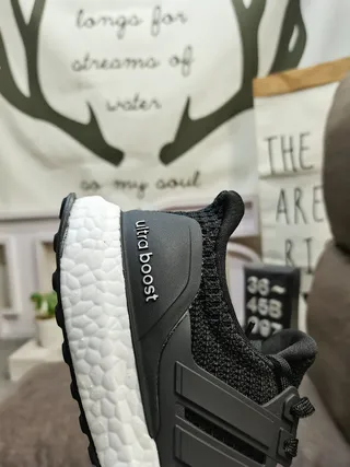 Adidas Ultraboost White Knit Lifestyle Sneakers 3