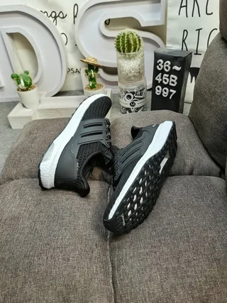 Adidas Ultraboost White Knit Lifestyle Sneakers 6