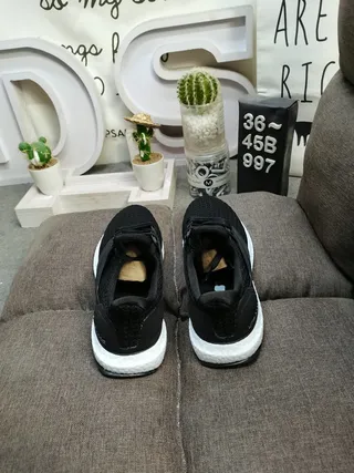 Adidas Ultraboost White Knit Lifestyle Sneakers 8