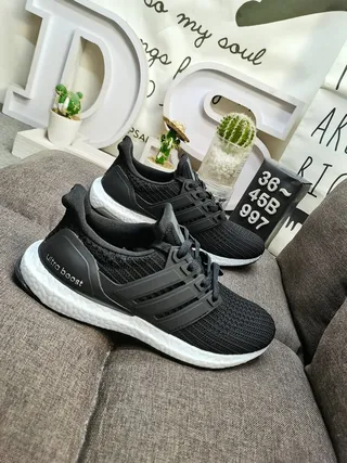Adidas Ultraboost White Knit Lifestyle Sneakers 9