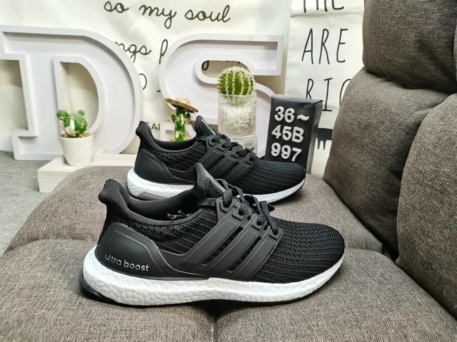 Adidas Ultraboost White Knit Lifestyle Sneakers 11