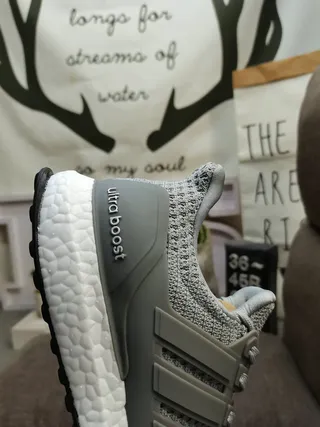 Adidas Ultraboost White Knit Lifestyle Sneakers 13