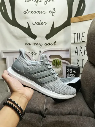 Adidas Ultraboost White Knit Lifestyle Sneakers 15