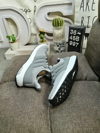 Adidas Ultraboost White Knit Lifestyle Sneakers 16