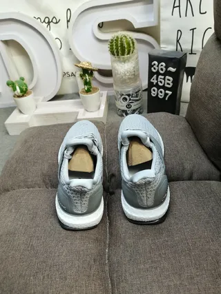 Adidas Ultraboost White Knit Lifestyle Sneakers 18