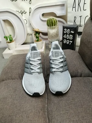 Adidas Ultraboost White Knit Lifestyle Sneakers 20