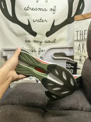 Adidas Velostar Olive Green and Orange Lifestyle Sneakers 4