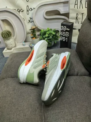 Adidas Velostar Olive Green and Orange Lifestyle Sneakers 6