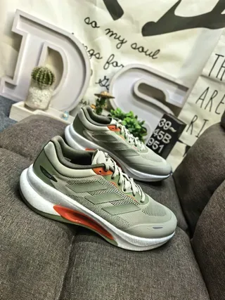 Adidas Velostar Olive Green and Orange Lifestyle Sneakers 9