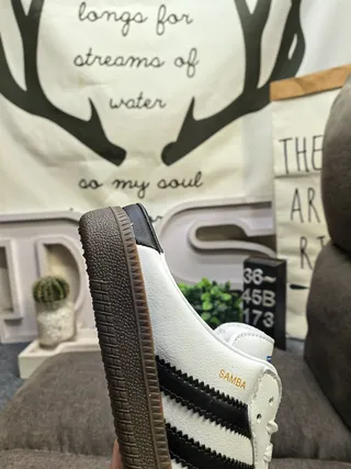 Adidas White Black Slip-On Mule Three Stripes Loafer 3