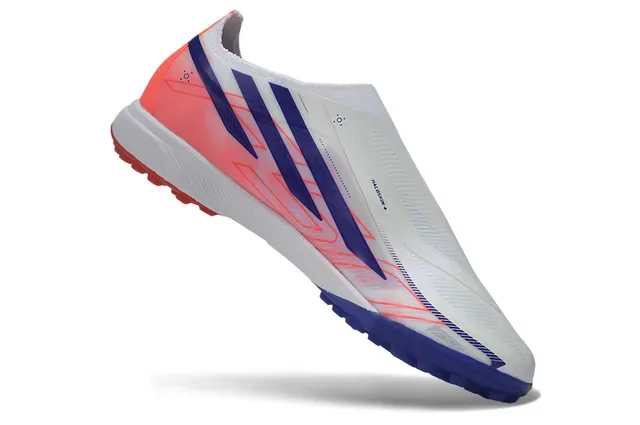 Adidas Blanc Bleu Sans Lacets Upper Sprintweb Malla Engineered Mesh Chaussures de Football Turf 2