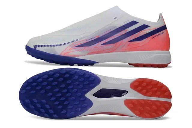 Adidas Blanc Bleu Sans Lacets Upper Sprintweb Malla Engineered Mesh Chaussures de Football Turf 6