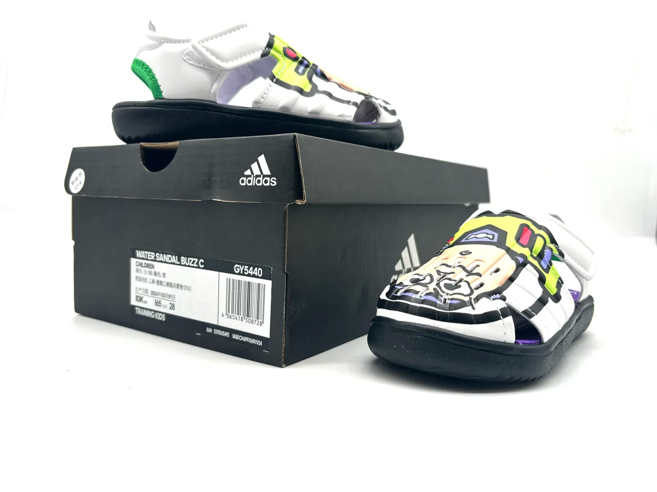 Adidas White Blue Open-Toe Strap-Fastened Casual Sandals 14