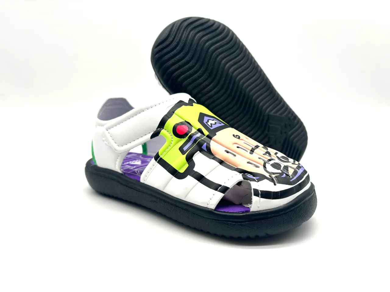 Adidas White Blue Open-Toe Strap-Fastened Casual Sandals 17