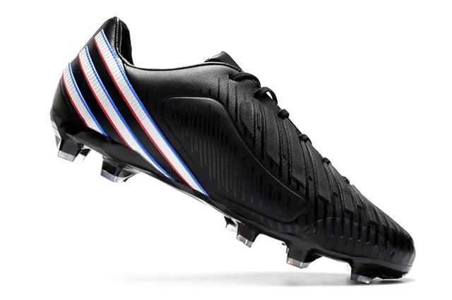 Adidas Blanco Multicolor Cordones Asimétricos Perforados Upper Sintético Campo Firme Zapatos de Fútbol 14