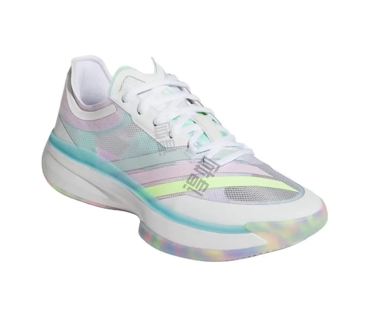 Adidas White Multicolor Iridescent Pastel Mesh Lifestyle Sneakers 1