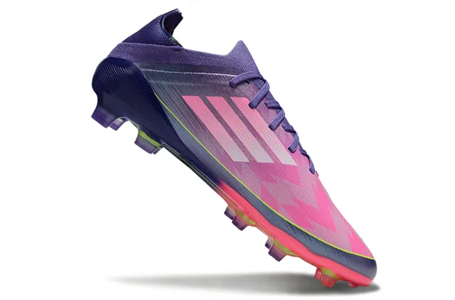Adidas X Purple Pink Low-Cut Lace-Up Textured Synthetic Upper Firm-Ground Soccer Shoes 2