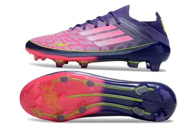 Adidas X Purple Pink Low-Cut Lace-Up Textured Synthetic Upper Firm-Ground Soccer Shoes 6
