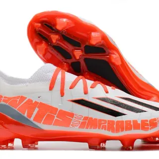 Adidas X Soccer Boots White Orange Black Firm-Ground Soccer Shoes