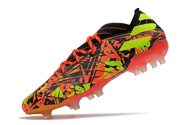 Adidas X Speedflow Sapatos de Futebol Ouro Vermelho Preto Campo Firme 23