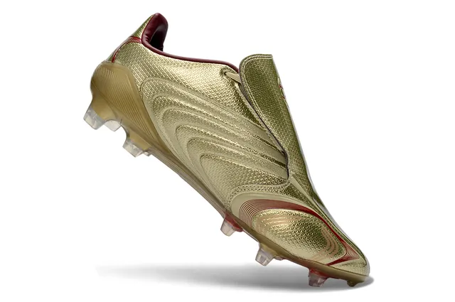 Adidas X Speedflow Metallic Gold Red Firm-Ground Soccer Shoes 2