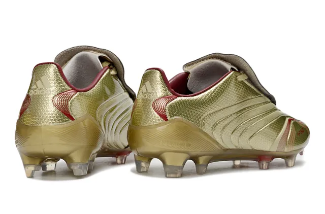 Adidas X Speedflow Metallic Gold Red Firm-Ground Soccer Shoes 5