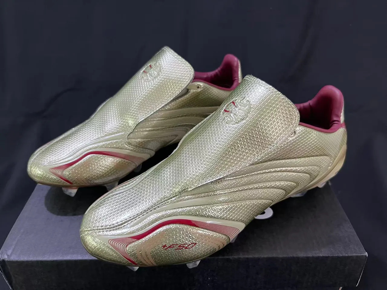 Adidas X Speedflow Metallic Gold Red Firm-Ground Soccer Shoes 17