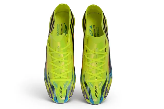 Adidas X Speedflow নিয়ন হলুদ ইরিডেসেন্ট ফুটবল জুতো দৃঢ় মাঠের জন্য 2